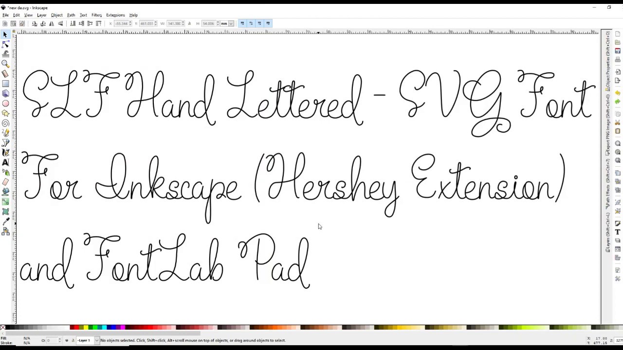 SVG Font SLF Hand Lettered