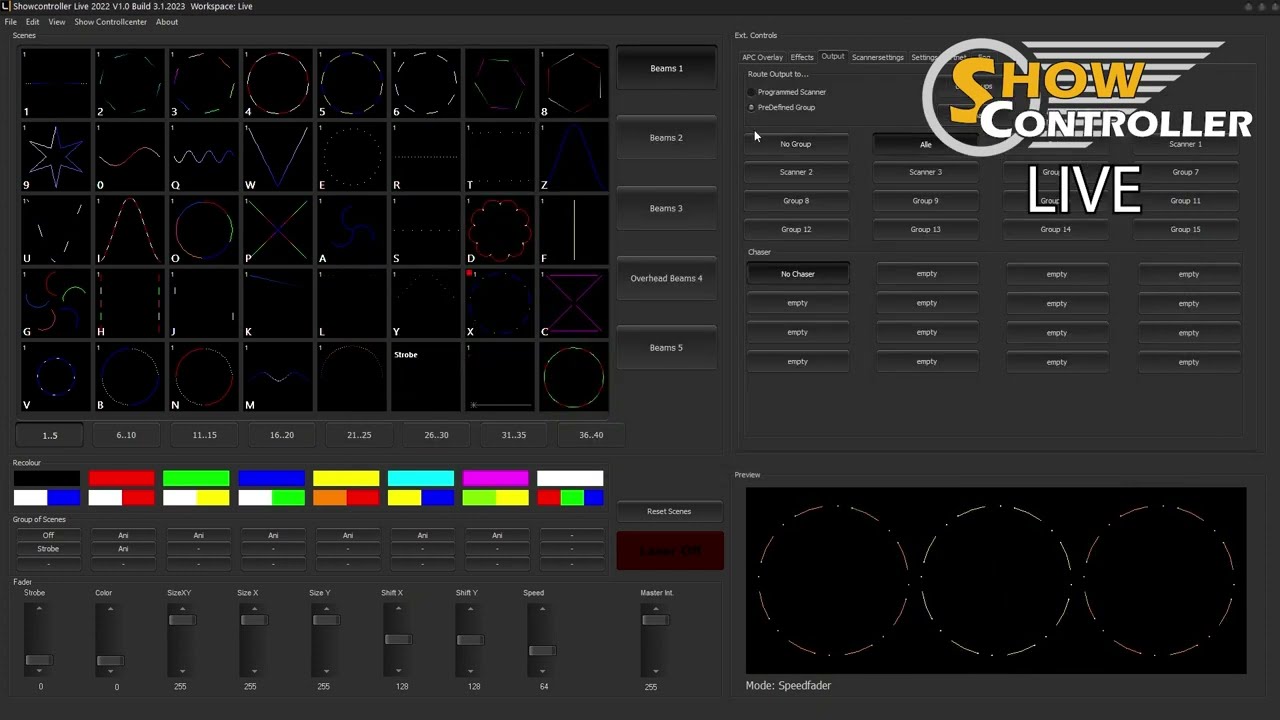 Showcontroller - professional laser show software suite
