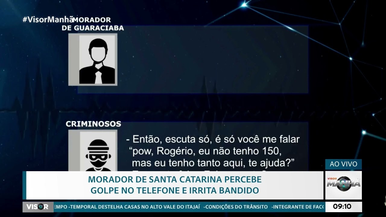 Morador de Santa Catarina irrita bandidos durante tentativa de golpe
