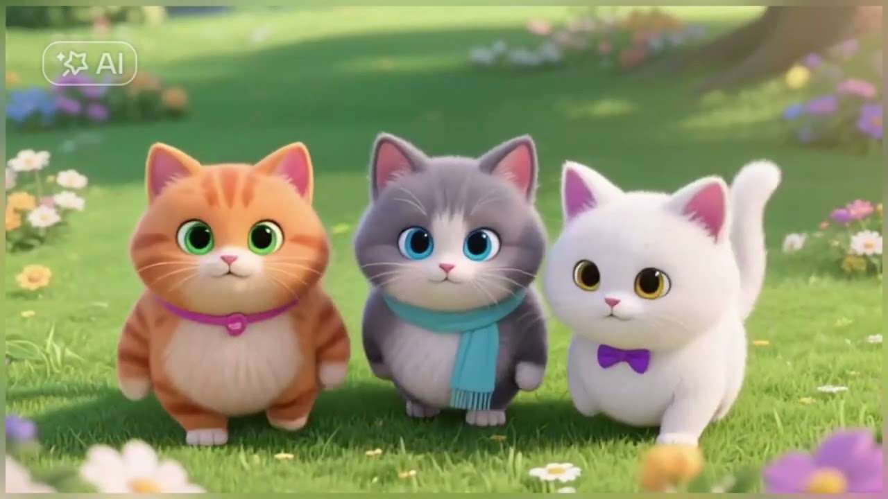 Cute Kitty Cat Song | Fun & Playful Music for Kids | Dinifa Kids World