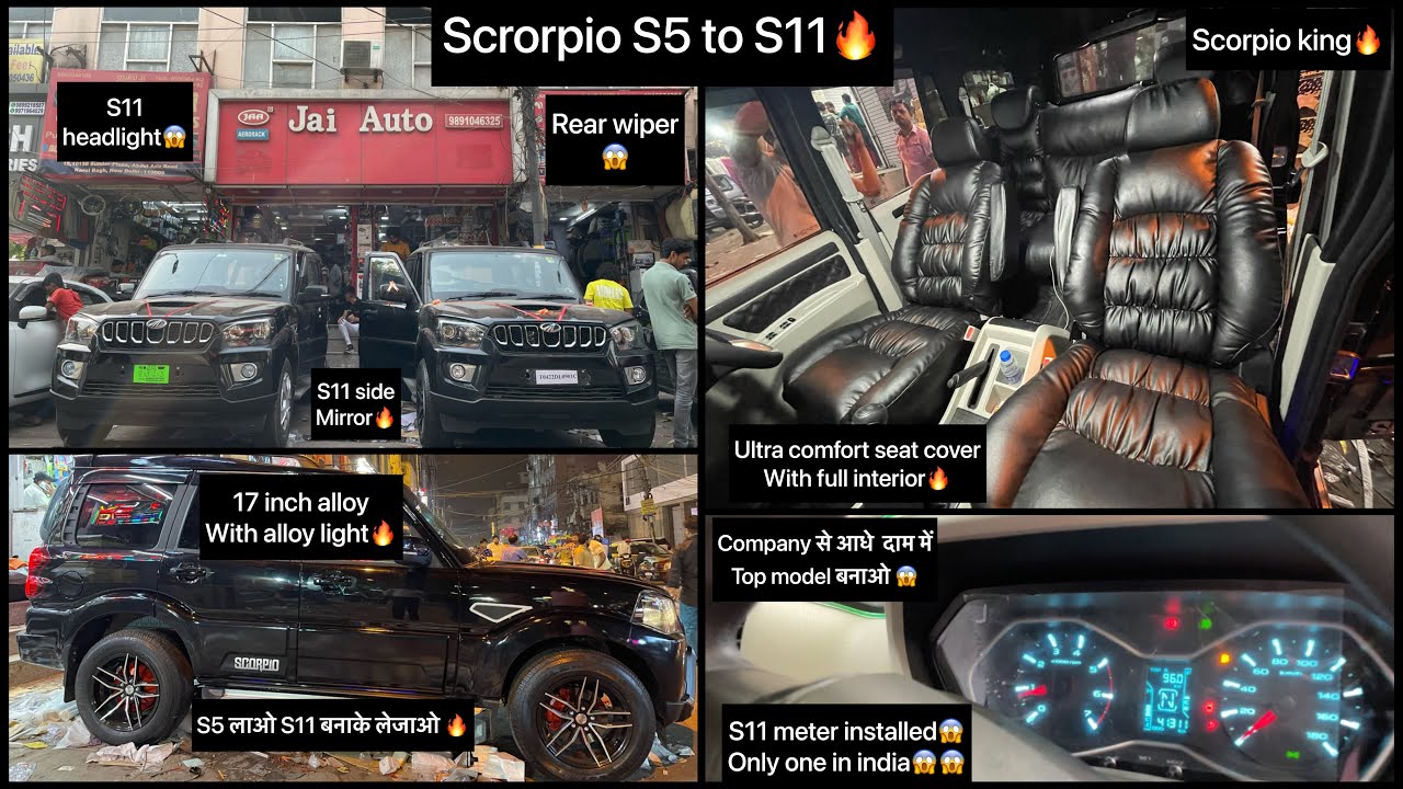 Scorpio 2022 modification🔥Scorpio 2022 autofold orvm🔥Scorpio 2022 rear wiper|Scorpio s11 headlight