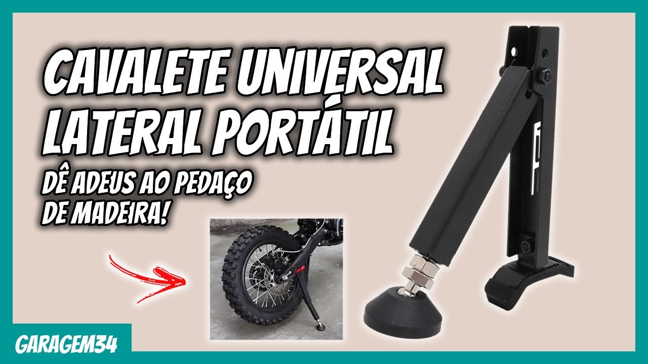 CAVALETE LATERAL PORTÁTIL UNIVERSAL PARA MOTOS