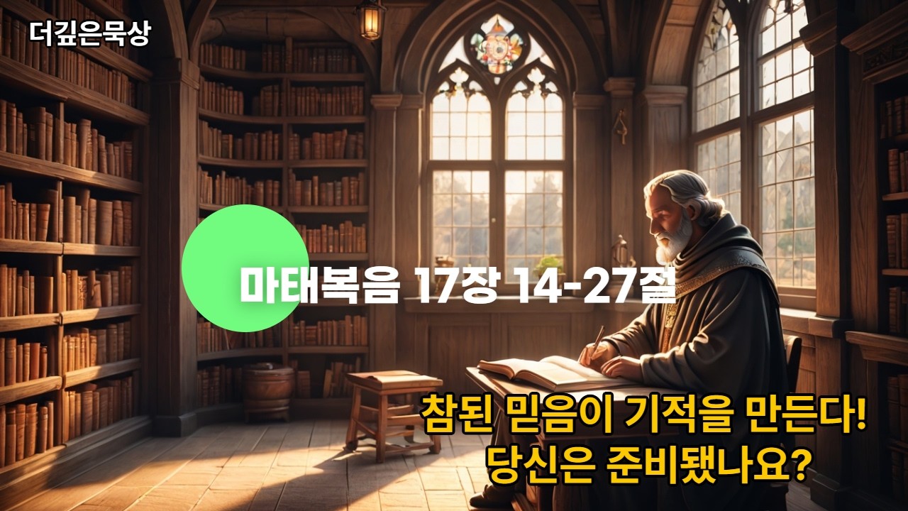 [더깊은묵상] 마17:14-27 #생명의삶 #매일말씀묵상 #큐티 #만나