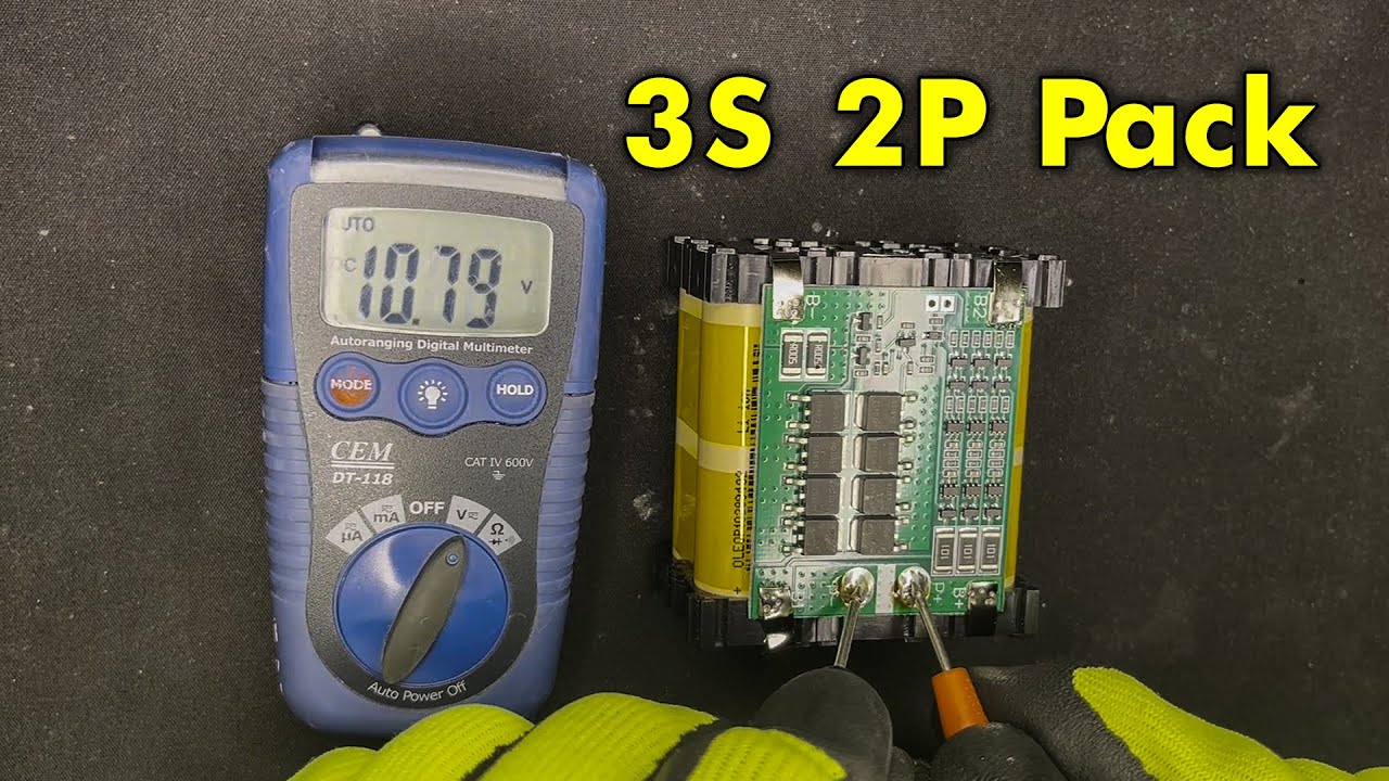 How to make 3S 2P battery with 18650!