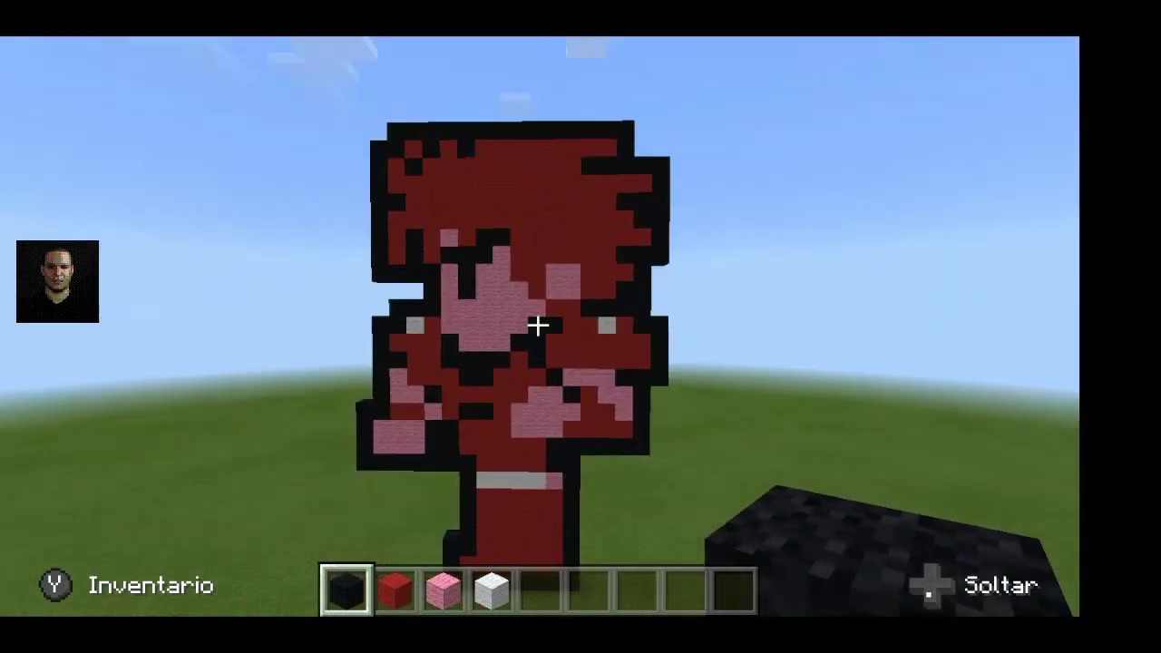 Minecraft Pixel Art - Guerrero Final Fantasy