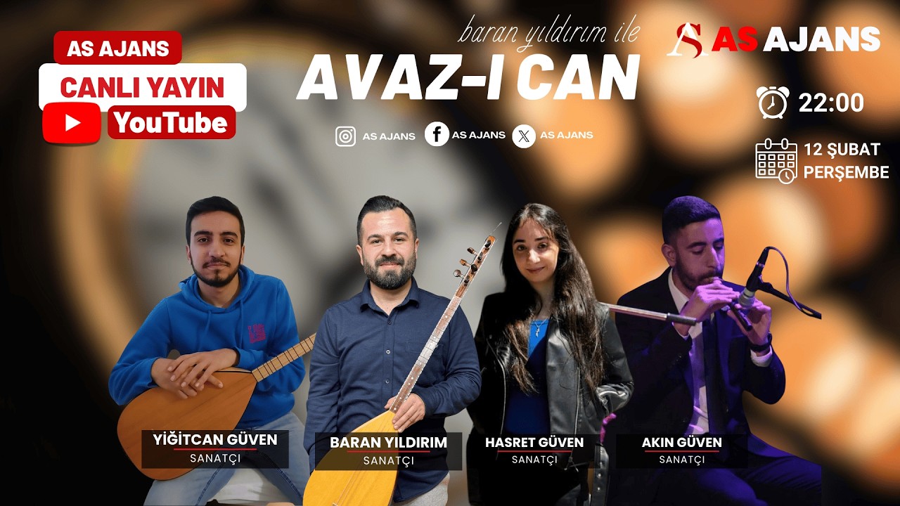 🔴 CANLI YAYIN | Avaz-ı Can | Baran Yıldırım ile Yiğitcan Güven, Hasret Güven, Akın Güven