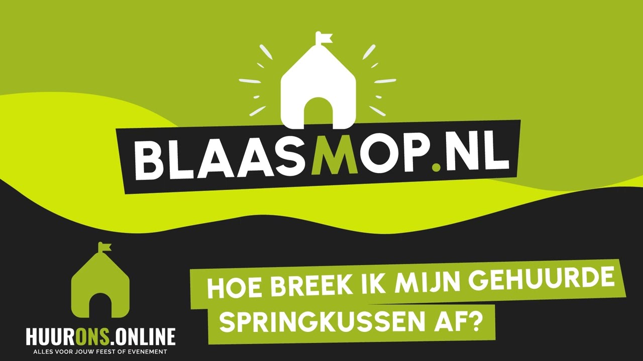 Springkussen huren | Instructie springkussen beachhouse afbreken