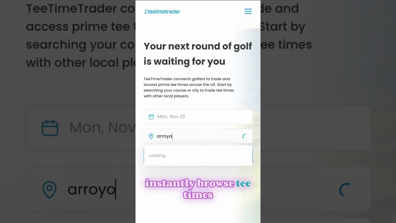 StubHub for Golf Tee Times? TeeTimeTrader is the new way to book golf tee times