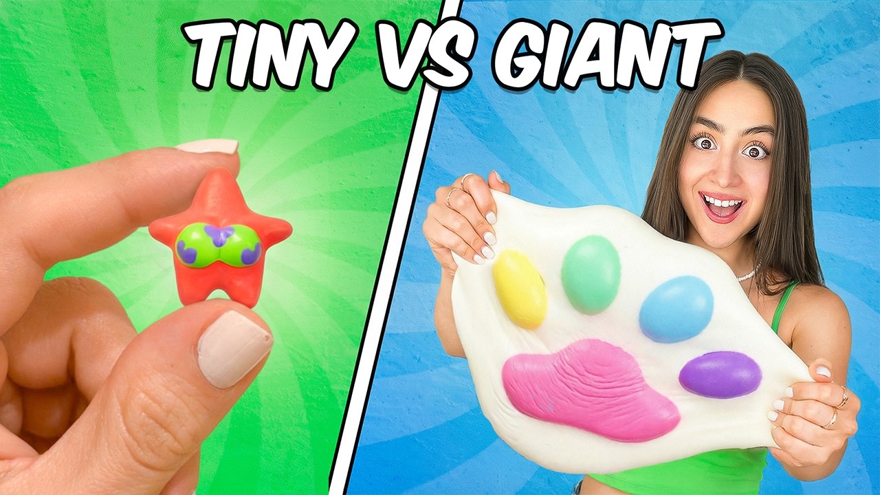 I Made VIRAL Tiny vs Giant Taba Squishies! (DIY Taba squishy tutorial) 