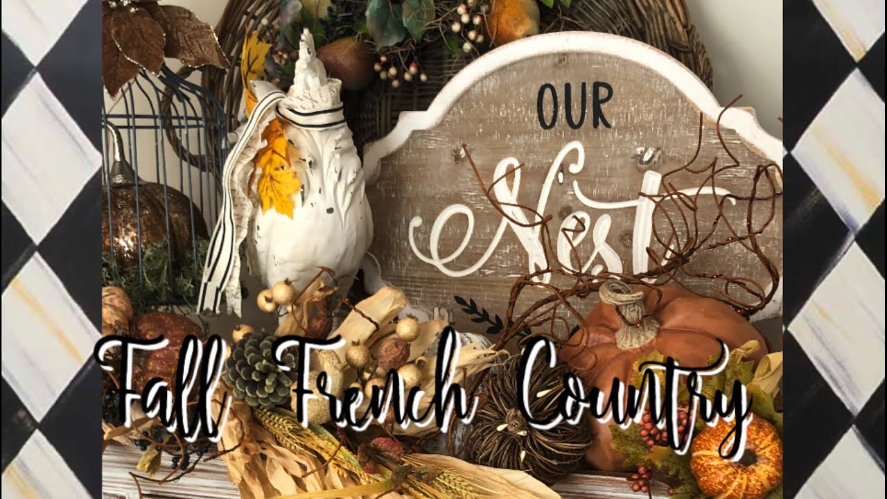 Fall French Country Decorating 2024 🍁🍂 #decoratewithme #homedecor #farmhouse #fallvibes #harvest
