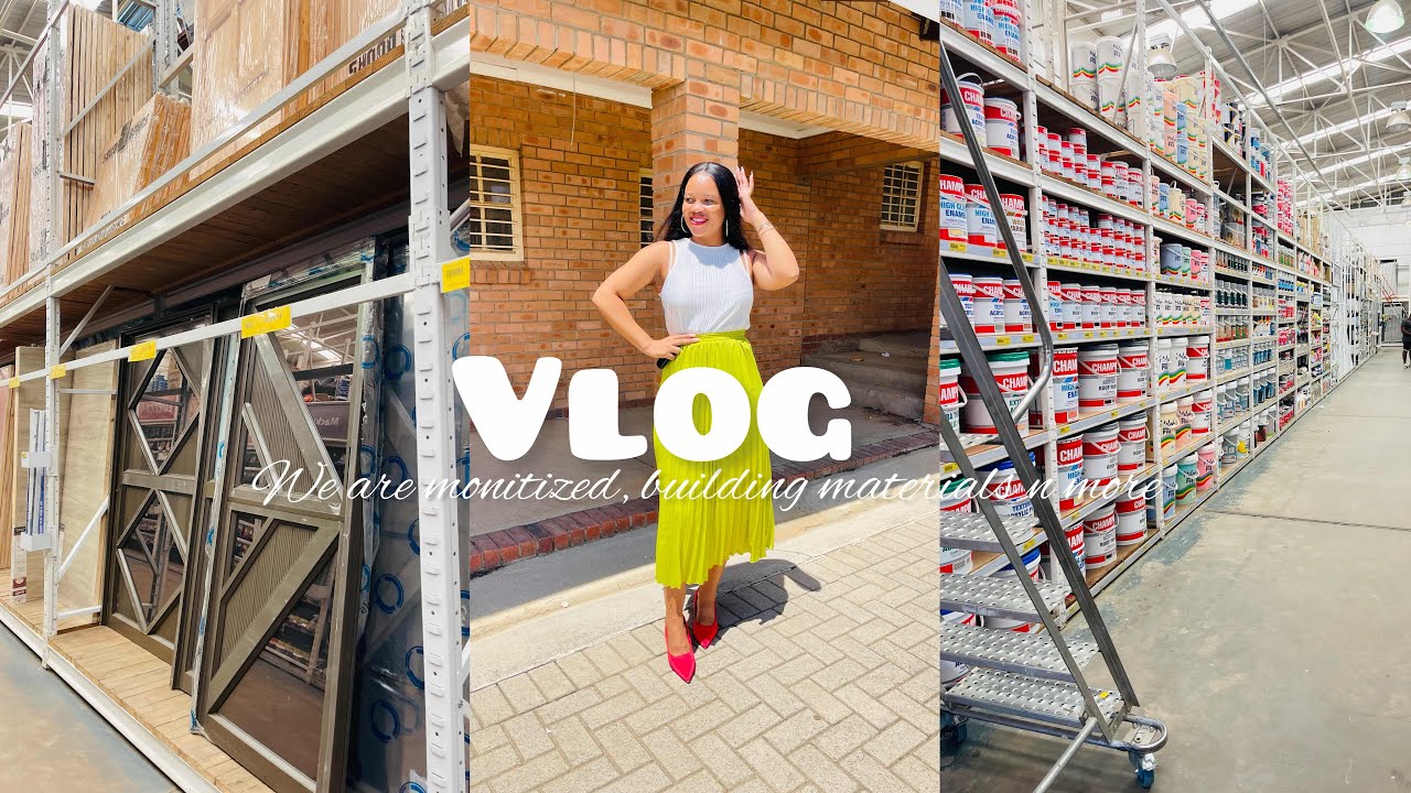 Vlog : We are monetised | Building materials | first week of school | Errands run & more