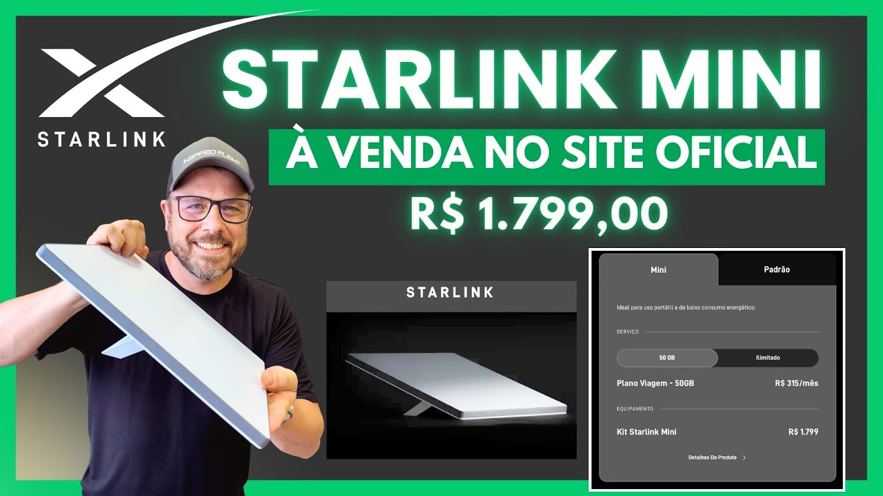 STARLINK MINI NO SITE OFICIAL POR R$1799 e com NOVOS PLANOS!
