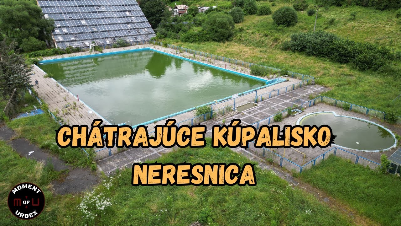 Chátrajúce Kúpalisko NERESNICA [ Drone Video ] URBEX