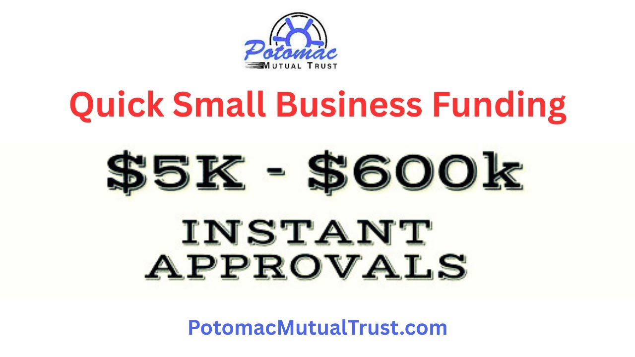 Small Business Loans & Quick Business Funding - Potomac Mutual Trust