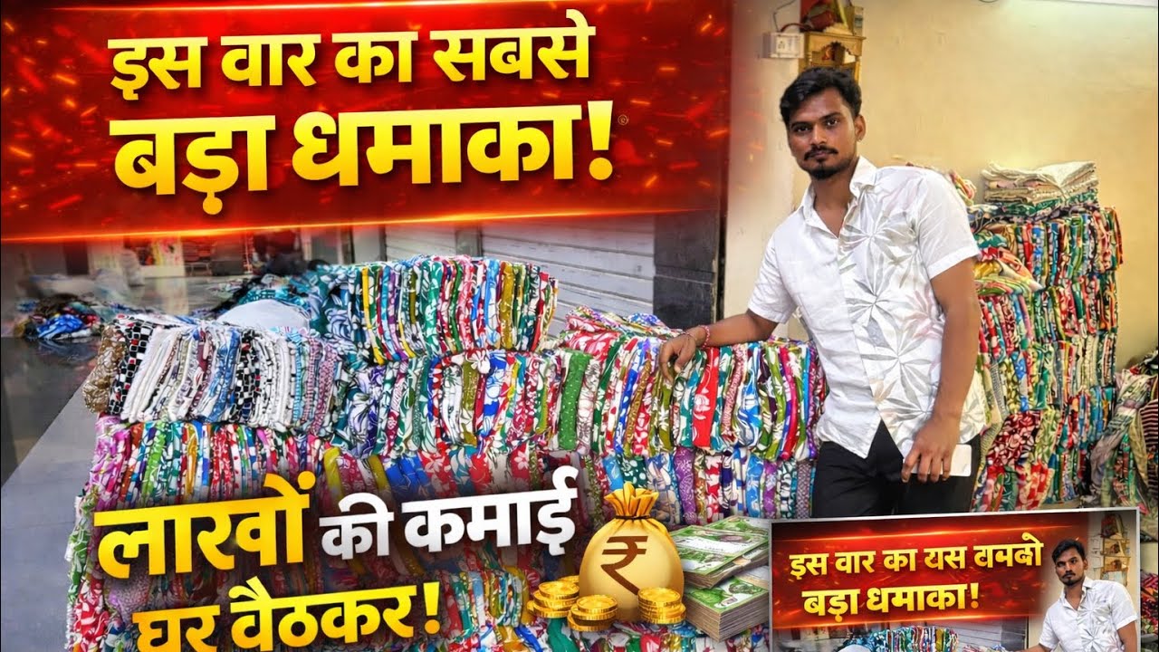 इस बार का सबसे बड़ा धमाका । घर बटके लाखो का मॉल बेचो । #cutpiecesuratfactory #surat #textile #viral 