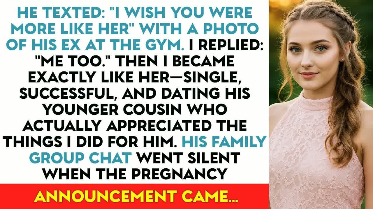 He Texted： ＂I Wish You Were More Like Her＂ With A Photo Of His Ex At The Gym. I Replied：