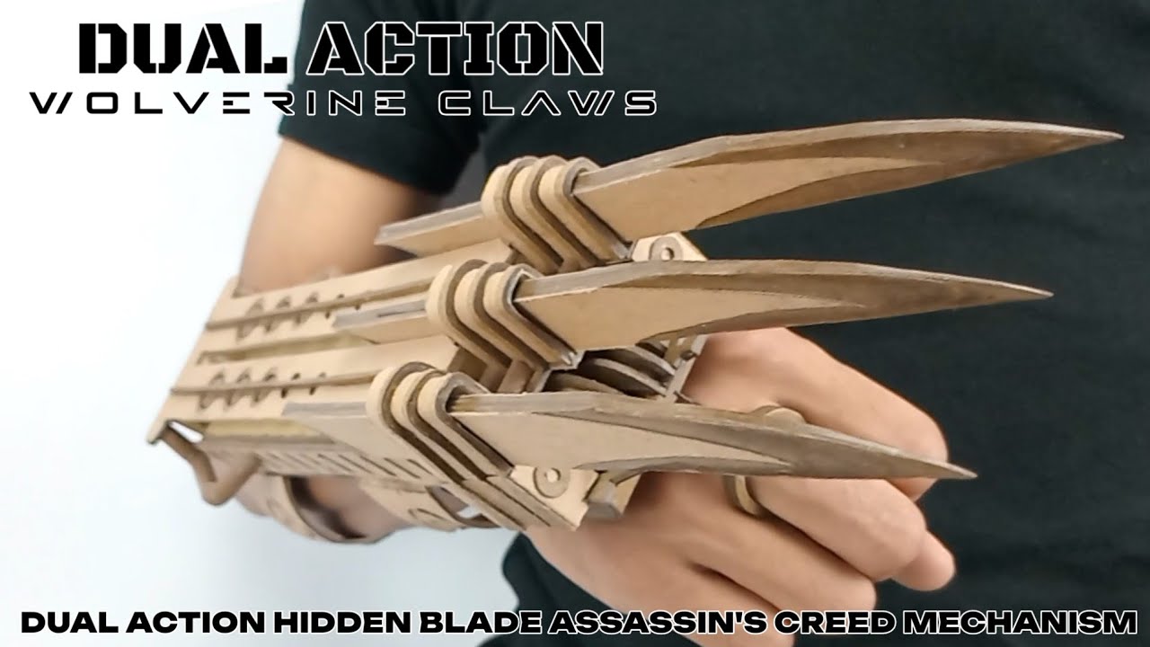 Amazing Dual Action Wolverine Claws Cardboard Craft