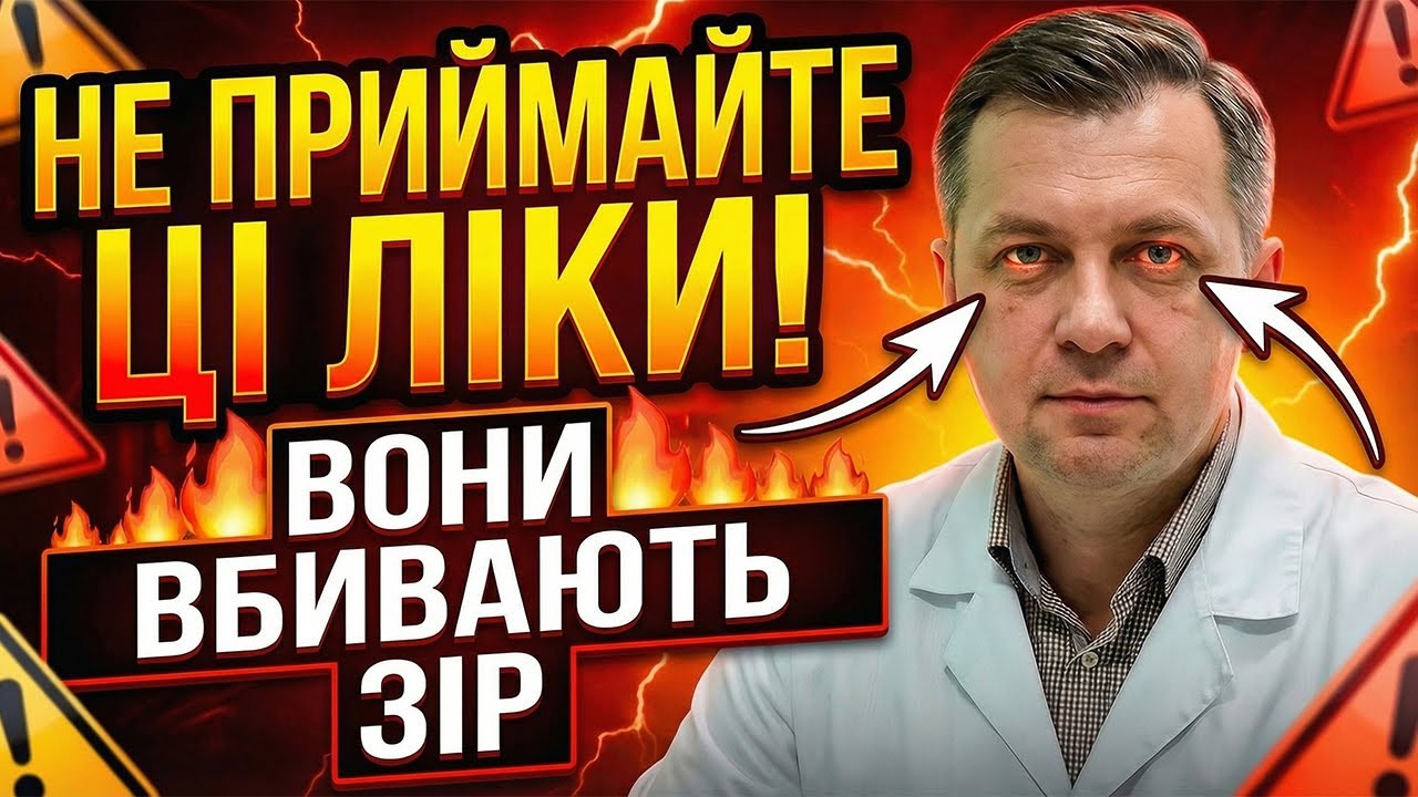 🔺 ПЕНСІОНЕРИ, УВАГА! 6 ліків, які НЕПОМІТНО ЗНИЖУЮТЬ ЗІР.  Перевірте список!