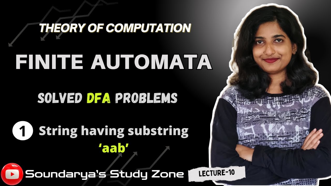 DFA to Accept Strings with Substring "aab" | Transition Diagram & Transition Table | Automata Theory