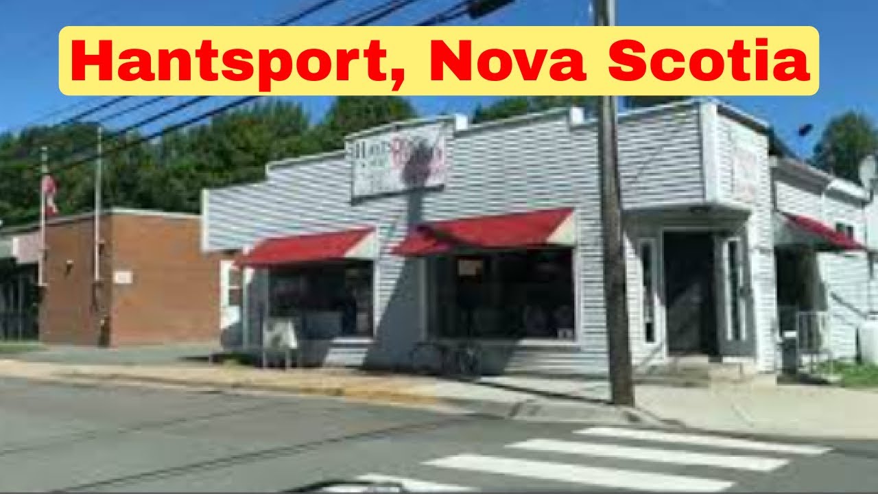 Driving in Hantsport, Nova Scotia, Canada