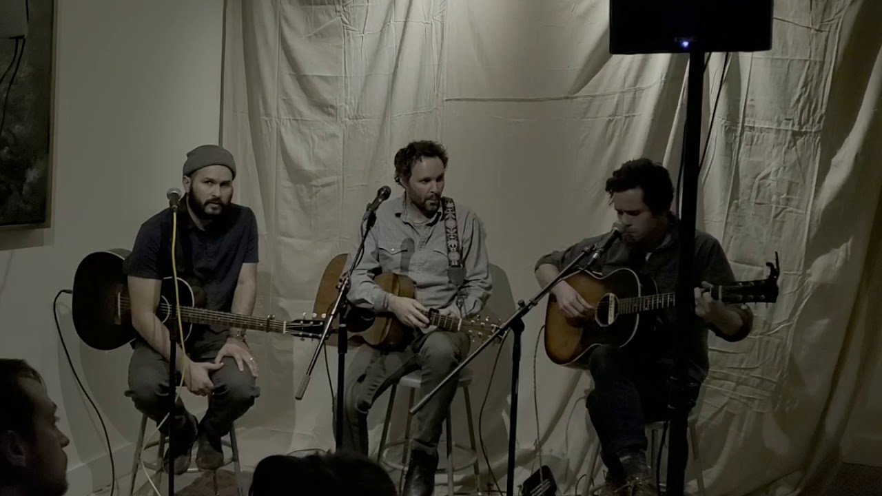Cabell Tice, Israel Nebeker (Blind Pilot) and Ryan O'Keefe (River Whyless) live concert (Part 1)