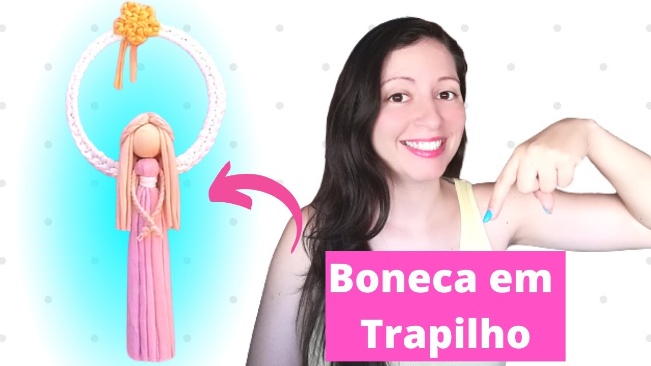 🌸Boneca em Trapilho | DIY Doll - Boneca com fio de malha | Tutorial muito fácil - Marisa Silva