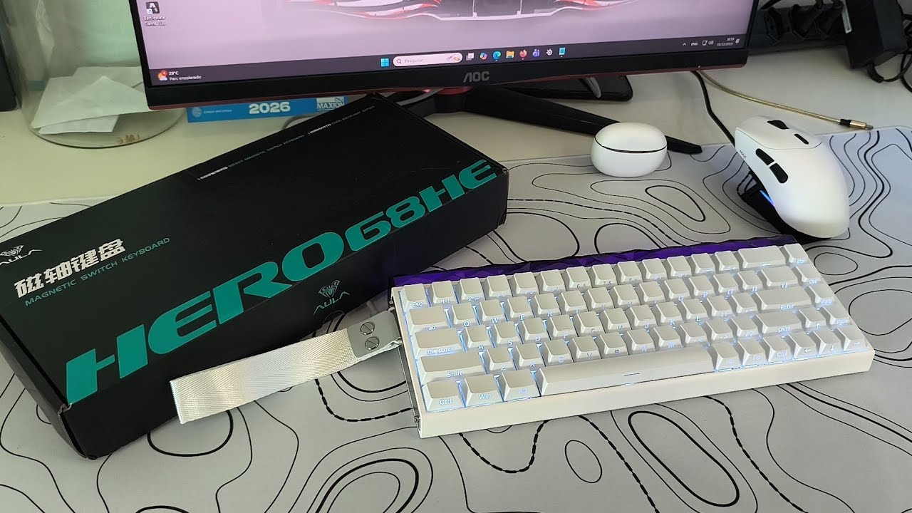 Melhor Teclado Magnético Custo benefício Aula Hero 68 He 