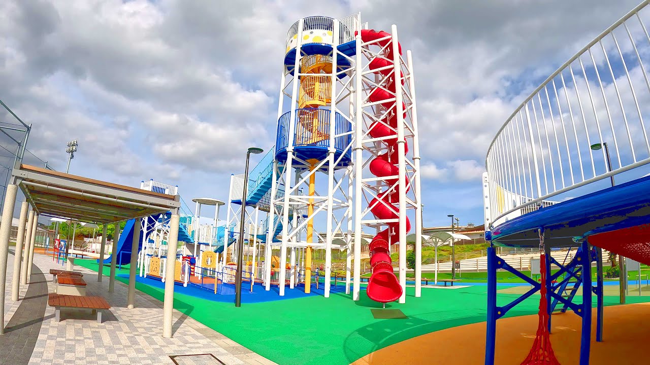 【和歌山】ビッグスマイルパークの最新スーパーぐるぐるすべり台【和歌山県有田市】【すべおじ】