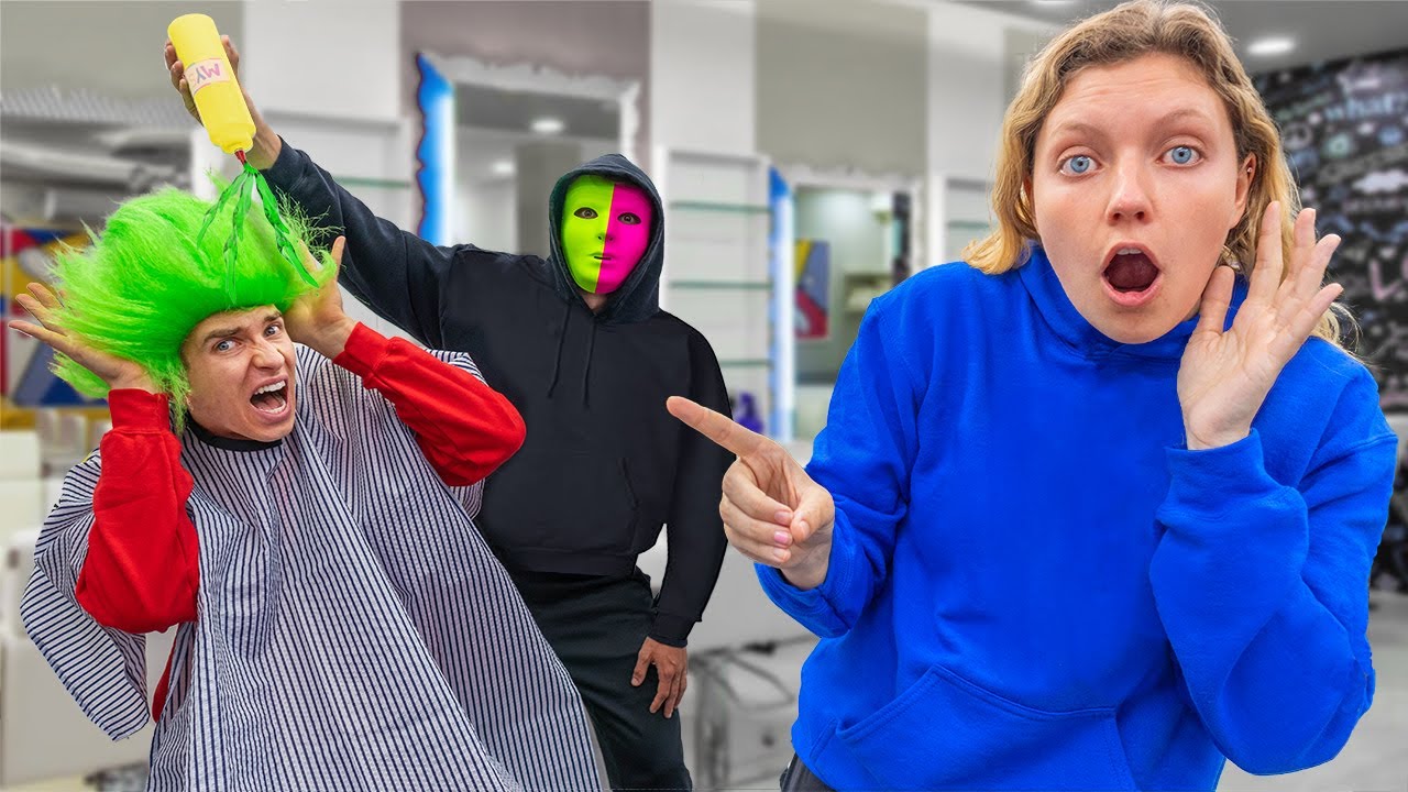 HAIR DYE PRANK ON STEPHEN SHARER w/ MYSTERY NEIGHBOR!! (GONE WRONG)