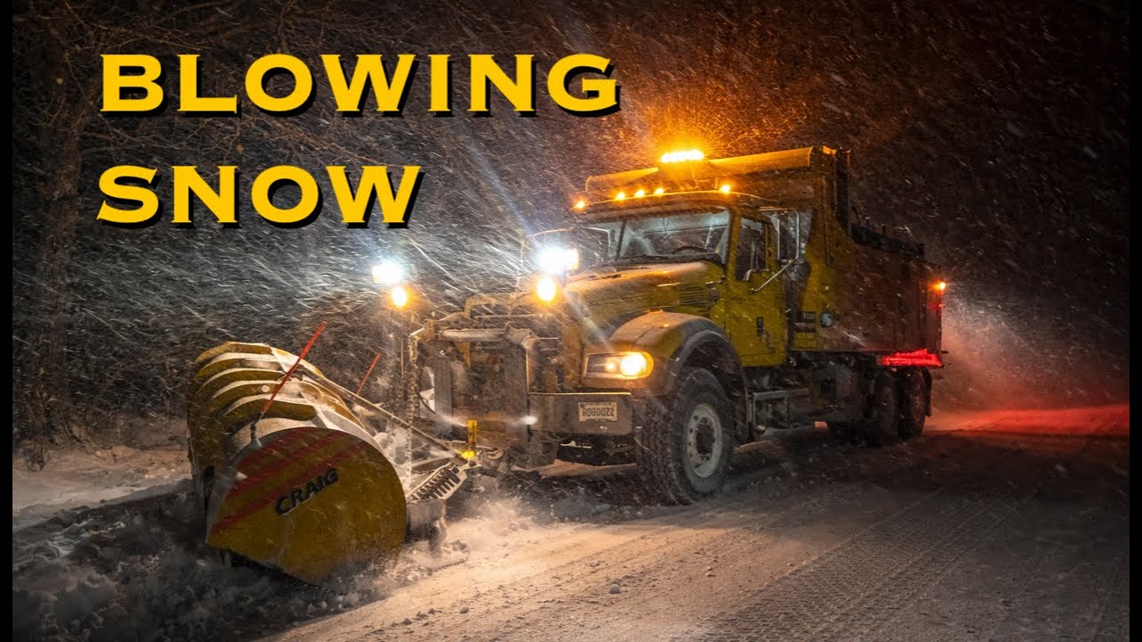 “Called Out on Christmas Night | All-Night Plowing in Blowing Snow