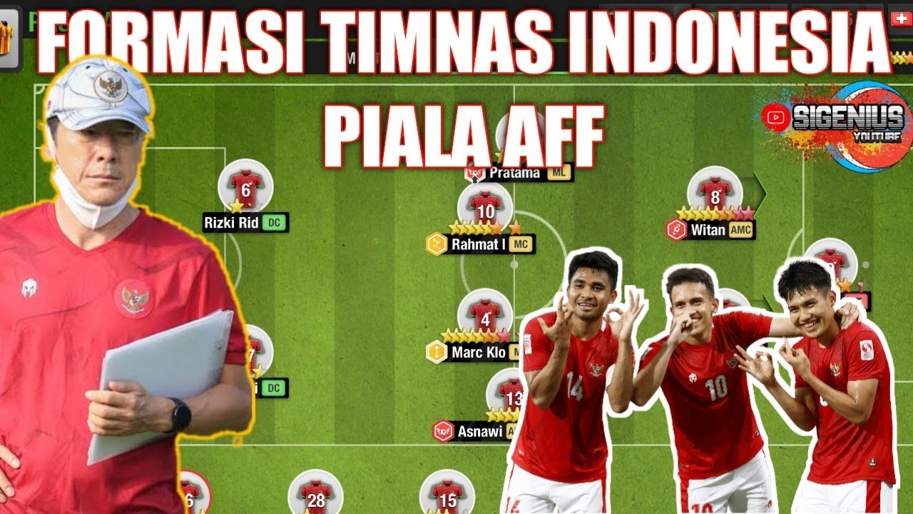 FORMASI INDONESIA COACH SHIN TAE YONG VS VIETNAM PIALA AFF PREDIKSI SIGENIUS | TOP ELEVEN 2023