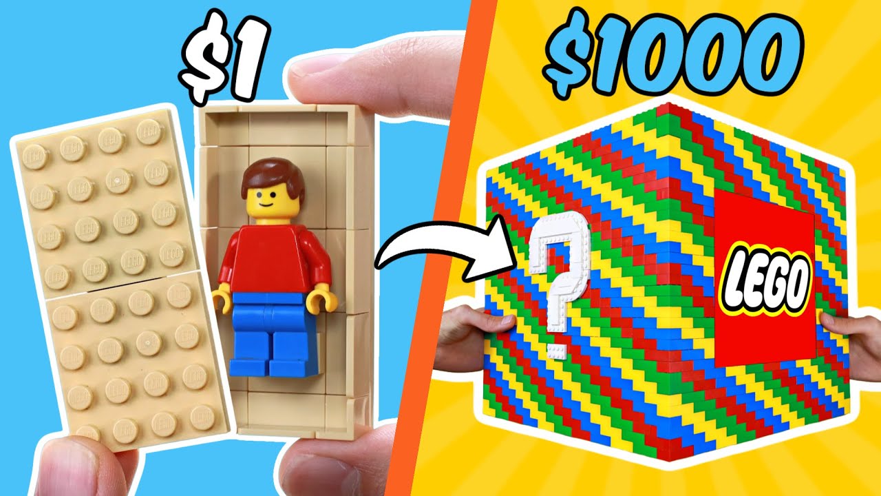 Коробка LEGO MYSTERY за 1 доллар против 1000 долларов...