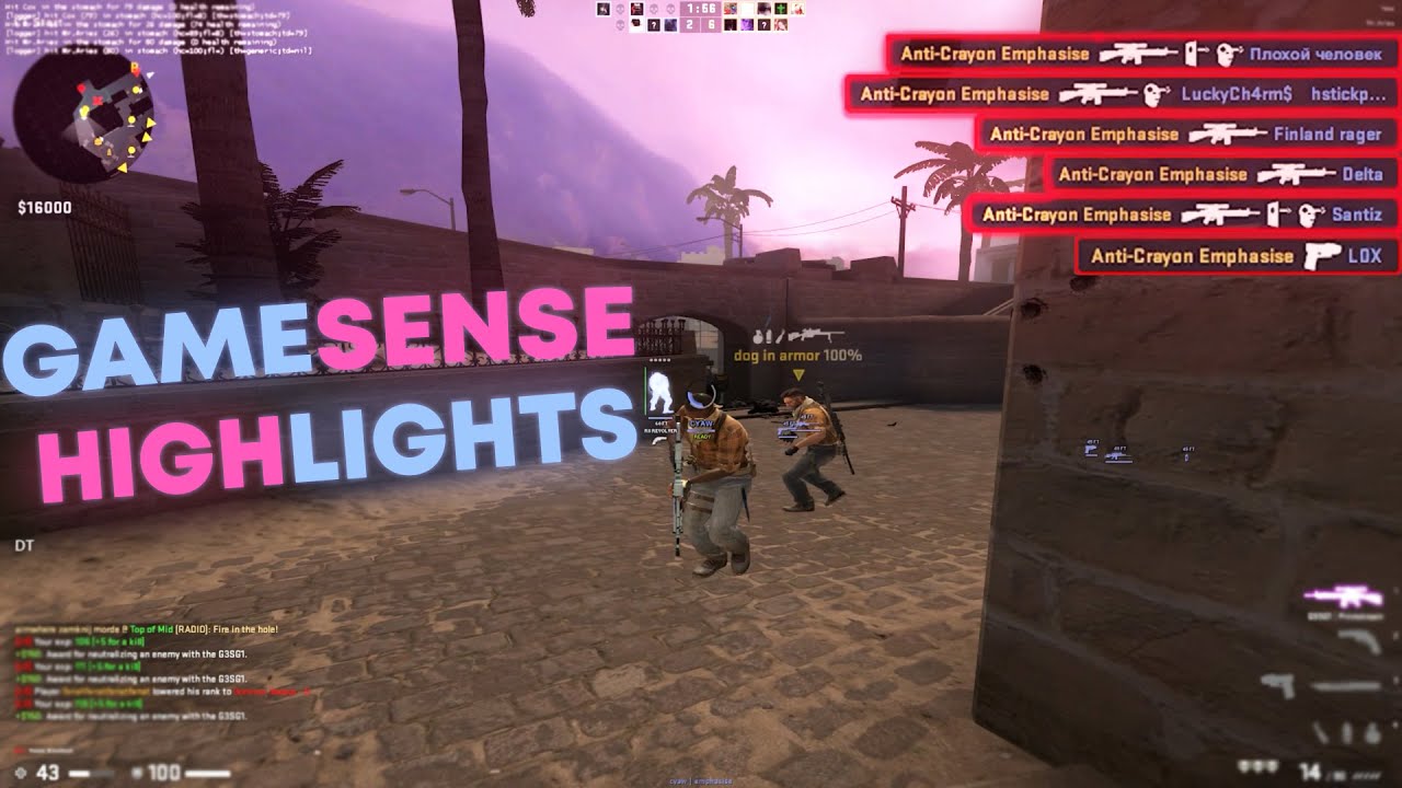 hvh highlights #18 ft. skeet.cc/gamesense.pub w/ c-yaw