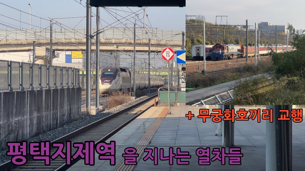 평택지제역을 지나는 열차들