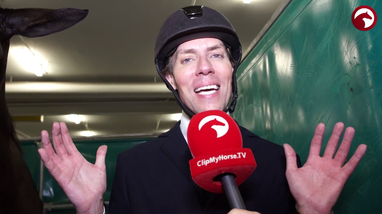 Der Promi Jens Hilbert im Interview vor seinem Start! Festhallen Reitturnier 2017