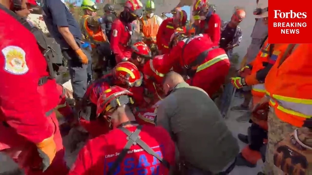 Crews Rescue Woman From Rubble Days After Massive Earthquakes In Venezuela