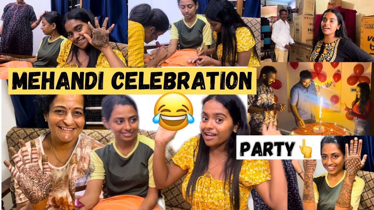 MEHANDI CELEBRATION 😂Udupi| BIRTHDAY da GAMMATH| ​⁠@VinishVaishu #tulu #tuluvlog #rakshita #udupi