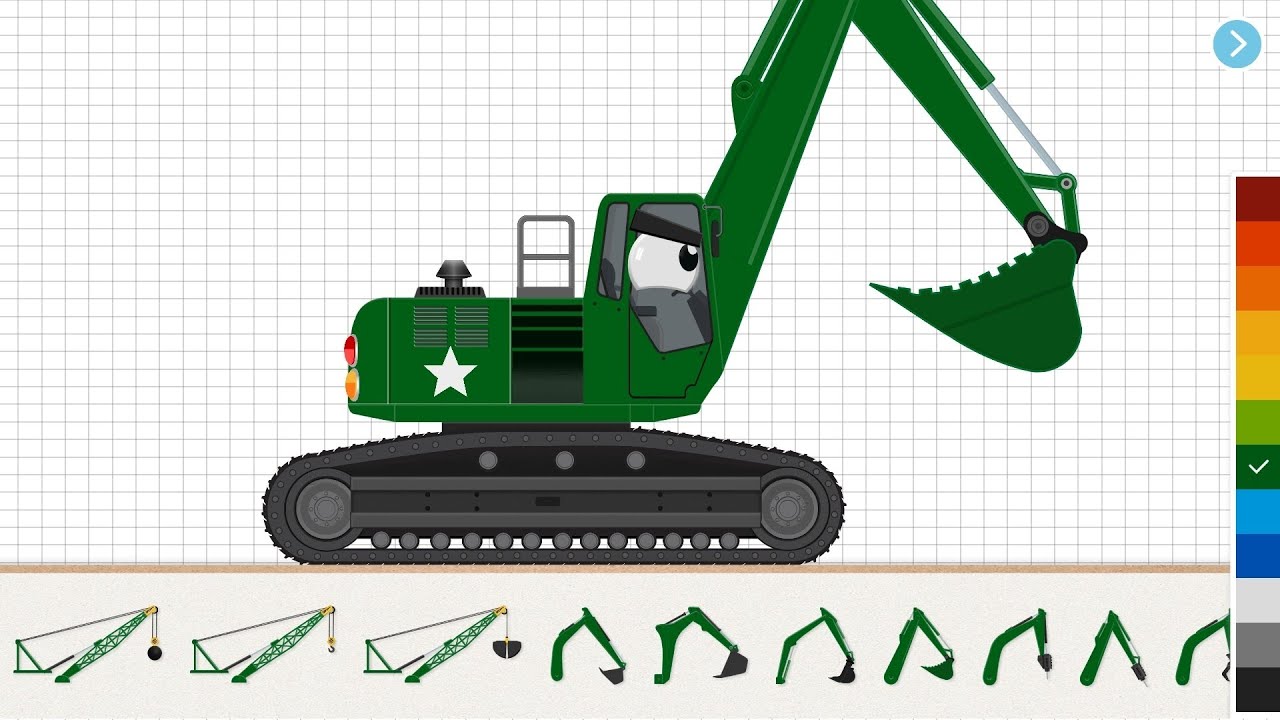Labo Construction Truck | Green Excavator