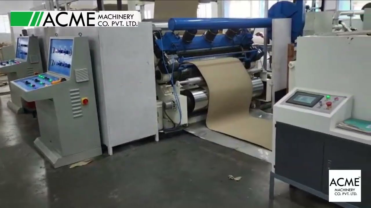 E flute fingerless corrugation machine | N Flute single facer line |  ACME MACHINERY