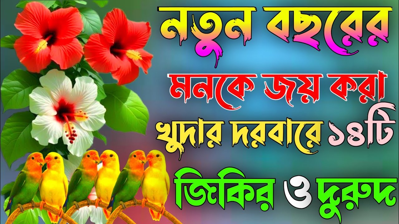 নতুন বছরের মনকে জয় করা খোদার দরবারে ১৪টি জিকির ও দরুদ। নতুন বছরের নতুন জিকির দুরুদ। New yaar jikr.