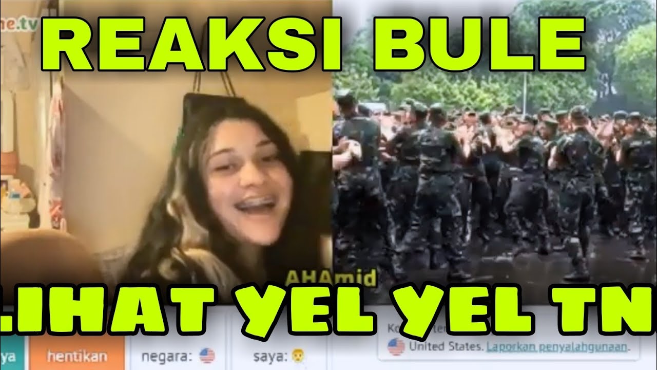 REAKSI BULE | LIHAT TNI YEL YEL TERPESONA