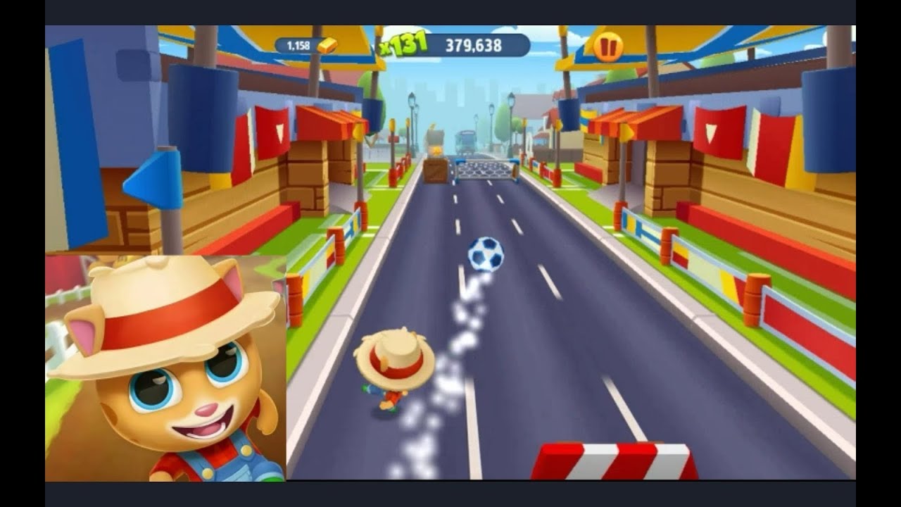 Cool Fullsceen Reverse Gameplay HD - Talking Tom Gold Run (Farmer Ginger) Episode 1.
