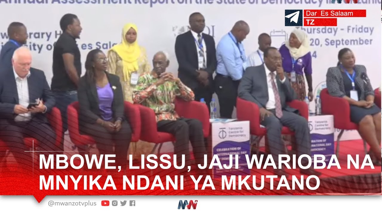 #LIVE: MBOWE, LISSU, JAJI WARIOBA NA MNYIKA NDANI YA MKUTANO WA TCD MUDA HUU