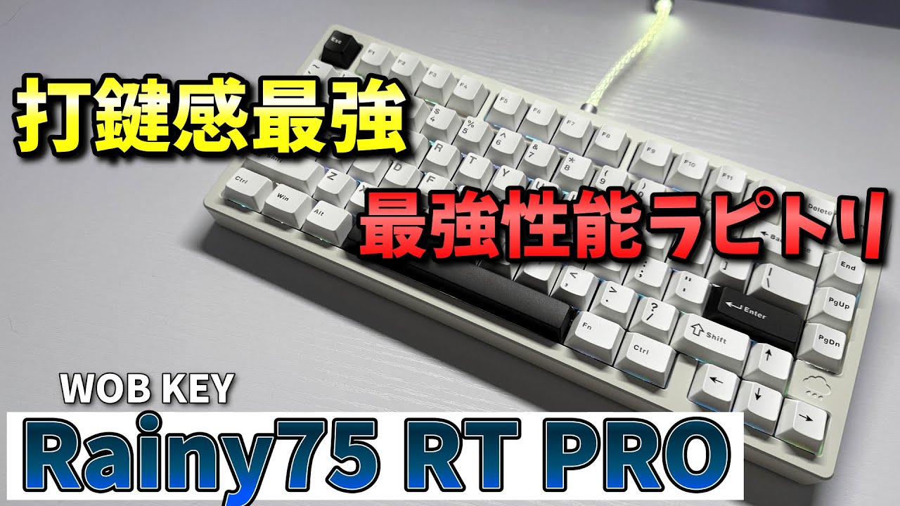 スペック最強！打鍵感最強！ラピトリキーボードの決定版！RAINY75 RT PRO