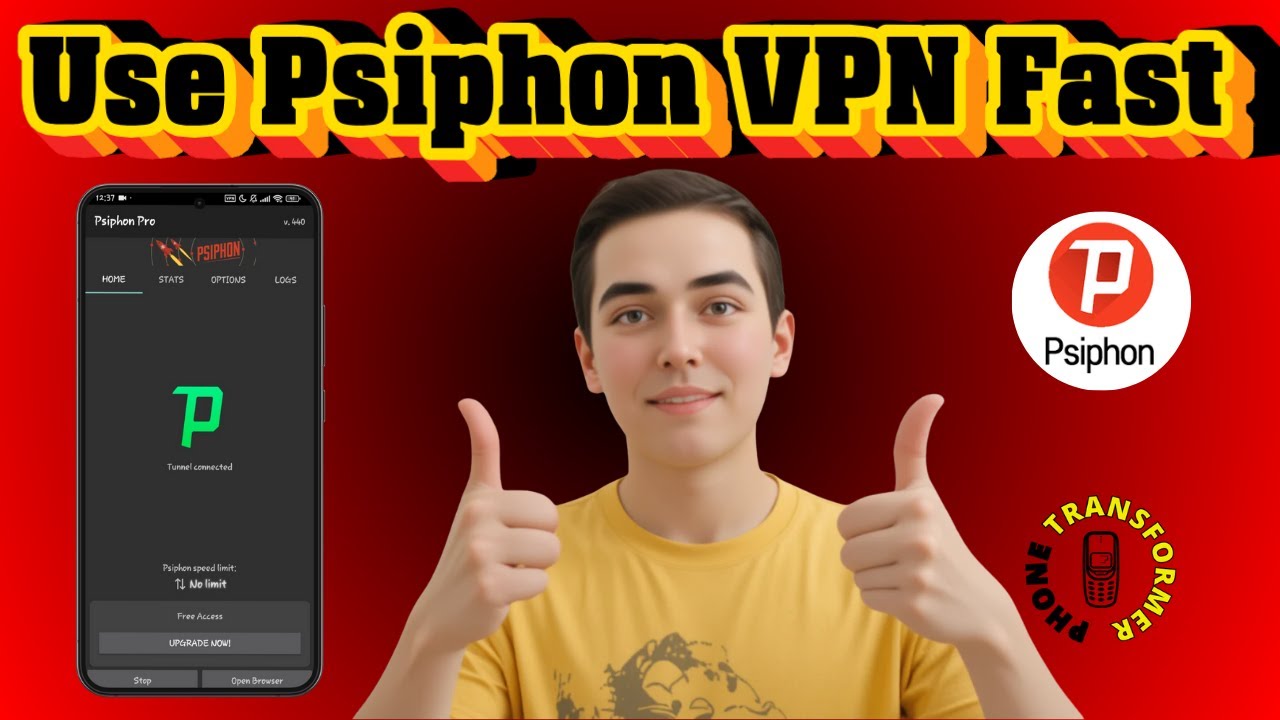 Как использовать Psiphon VPN на смартфонах | Безопасный просмотр и доступ (2025)