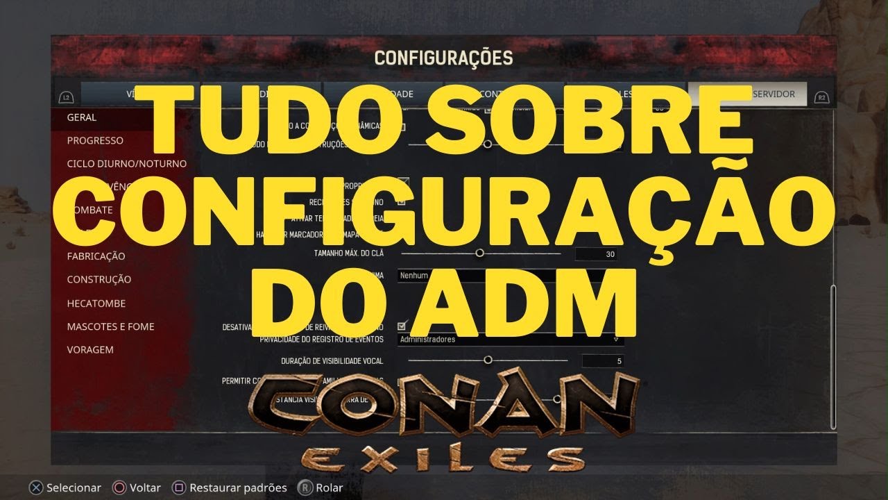 COMO CONFIGURAR SERVIDOR OFF OU PRIVADO - Conan Exiles