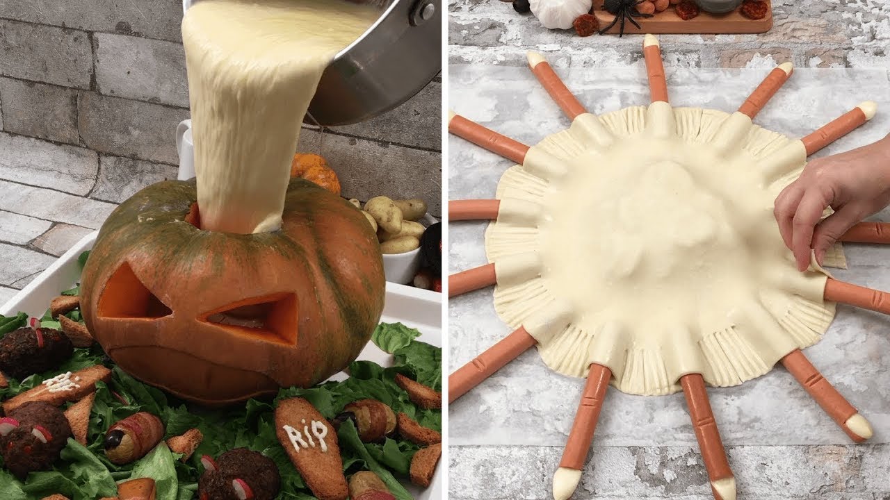 Halloween Night Menu🎃 Jack-o'-Lantern Fondue💀 Hocus Pocus Cake🧙‍♀️🧙‍♀️🧙‍♀️Finger Food🖐