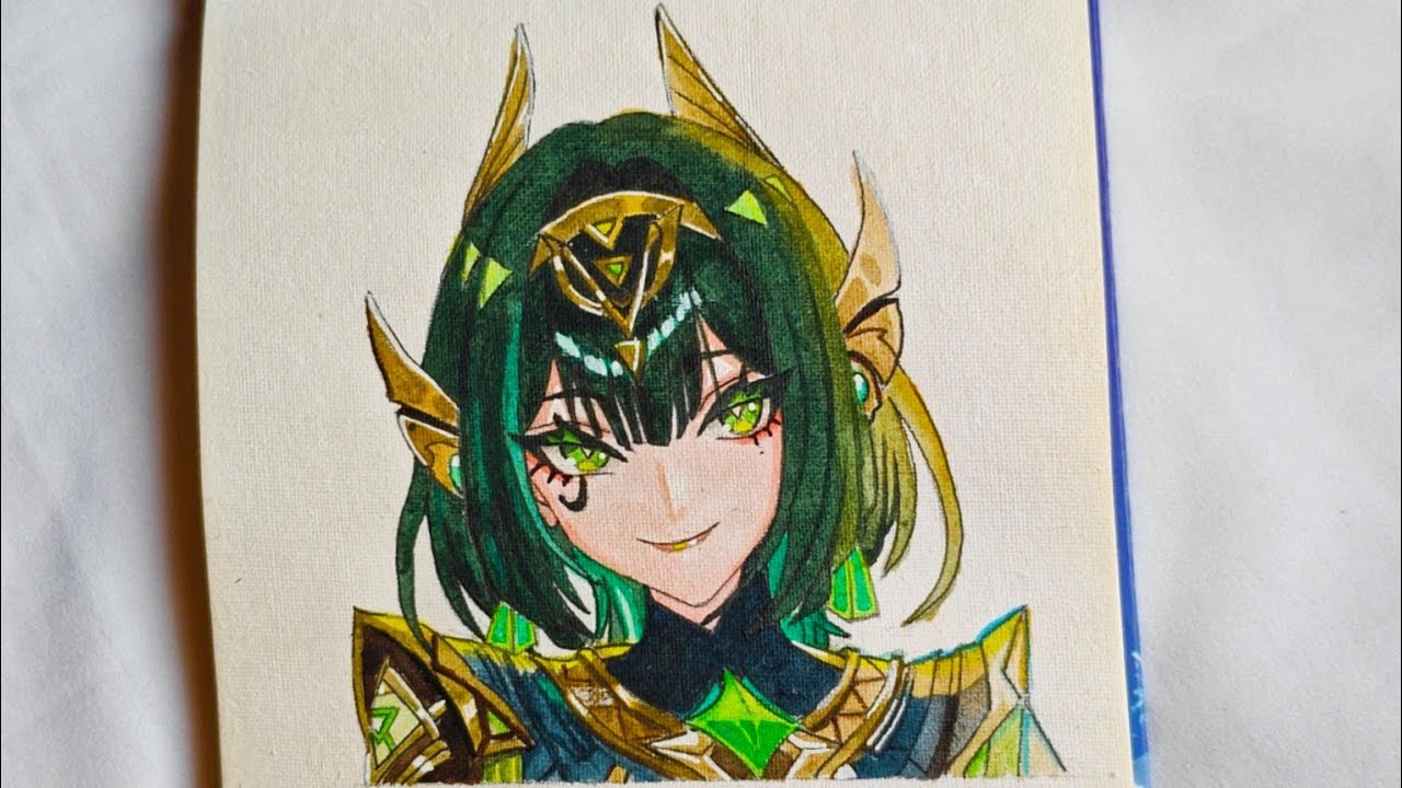 Speed Drawing Nefer Genshin Impact
