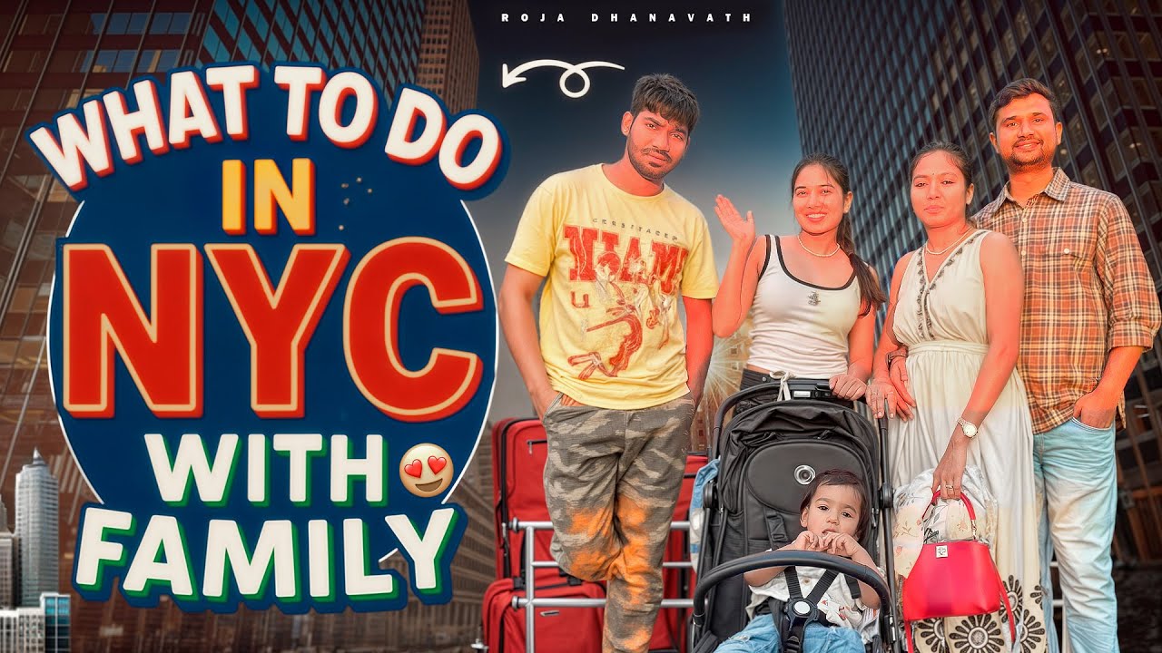 NYC Vlog: Must Visit Places In New York City With Family | USA Telugu Vlogs #nyc #family