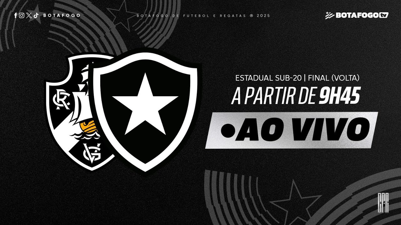 AO VIVO COM IMAGENS | Vasco x Botafogo | Final Campeonato Carioca Sub-20